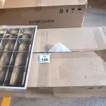 08 LUMINÁRIAS DE EMBUTIR PARA LÂMPADAS COM REATORES. (NO ESTADO) ATENÇÃO! FAZER A VISITAÇÃO ANTES DE ARREMATAR, NÃO SABEMOS SE FUNCIONA, LEILÃO NÃO TEM GARANTIA E NEM DEVOLUÇÃO, SUJEITO A POSSÍVEIS AVARIAS VISÍVEIS/OCULTAS E/OU AUSÊNCIA DE COMPONENTES.