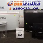 02 COMPUTADORES ALL IN ONE MARCAS MSI E HP. (NO ESTADO) ATENÇÃO! FAZER A VISITAÇÃO ANTES DE ARREMATAR, NÃO SABEMOS SE FUNCIONA, LEILÃO NÃO TEM GARANTIA E NEM DEVOLUÇÃO, SUJEITO A POSSÍVEIS AVARIAS VISÍVEIS/OCULTAS E/OU AUSÊNCIA DE COMPONENTES.