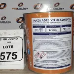 01 LATA DE ADESIVO DE CONTATO 2,80KG MARCA MAZA. (NO ESTADO) ATENÇÃO! FAZER A VISITAÇÃO ANTES DE ARREMATAR, NÃO SABEMOS SE FUNCIONA, LEILÃO NÃO TEM GARANTIA E NEM DEVOLUÇÃO, SUJEITO A POSSÍVEIS AVARIAS VISÍVEIS/OCULTAS E/OU AUSÊNCIA DE COMPONENTES.