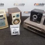01 APARELHO DE VÍDEO CASSETE, 01 MINI SYSTEM E 04 CAIXAS DE SOM. (NO ESTADO) ATENÇÃO! FAZER A VISITAÇÃO ANTES DE ARREMATAR, NÃO SABEMOS SE FUNCIONA, LEILÃO NÃO TEM GARANTIA E NEM DEVOLUÇÃO, SUJEITO A POSSÍVEIS AVARIAS VISÍVEIS/OCULTAS E/OU AUSÊNCIA DE COMPONENTES.