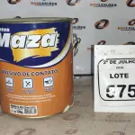 01 LATA DE ADESIVO DE CONTATO 2,80KG MARCA MAZA. (NO ESTADO) ATENÇÃO! FAZER A VISITAÇÃO ANTES DE ARREMATAR, NÃO SABEMOS SE FUNCIONA, LEILÃO NÃO TEM GARANTIA E NEM DEVOLUÇÃO, SUJEITO A POSSÍVEIS AVARIAS VISÍVEIS/OCULTAS E/OU AUSÊNCIA DE COMPONENTES.