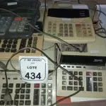 07 CALCULADORAS COMERCIAIS. (NO ESTADO) ATENÇÃO! FAZER A VISITAÇÃO ANTES DE ARREMATAR, NÃO SABEMOS SE FUNCIONA, LEILÃO NÃO TEM GARANTIA E NEM DEVOLUÇÃO, SUJEITO A POSSÍVEIS AVARIAS VISÍVEIS/OCULTAS E/OU AUSÊNCIA DE COMPONENTES.
