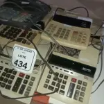 07 CALCULADORAS COMERCIAIS. (NO ESTADO) ATENÇÃO! FAZER A VISITAÇÃO ANTES DE ARREMATAR, NÃO SABEMOS SE FUNCIONA, LEILÃO NÃO TEM GARANTIA E NEM DEVOLUÇÃO, SUJEITO A POSSÍVEIS AVARIAS VISÍVEIS/OCULTAS E/OU AUSÊNCIA DE COMPONENTES.