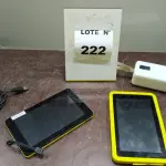 02 TABLETS CCE AMARELO E 01 BATERIA PORTATIL. (NO ESTADO, NÃO SABEMOS SE FUNCIONA. LEILÃO NÃO TEM GARANTIA E NEM DEVOLUÇÃO, SUJEITO A POSSÍVEIS AVARIAS VISÍVEIS/OCULTAS E/OU AUSÊNCIA DE COMPONENTES)