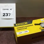 01 ESMERILHADEIRA ANGULAR 220V (NOVO). (NO ESTADO) ATENÇÃO! FAZER A VISITAÇÃO ANTES DE ARREMATAR, NÃO SABEMOS SE FUNCIONA, LEILÃO NÃO TEM GARANTIA E NEM DEVOLUÇÃO, SUJEITO A POSSÍVEIS AVARIAS VISÍVEIS/OCULTAS E/OU AUSÊNCIA DE COMPONENTES.