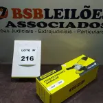 01 ESMERILHADEIRA ANGULAR 220V (NOVO). (NO ESTADO) ATENÇÃO! FAZER A VISITAÇÃO ANTES DE ARREMATAR, NÃO SABEMOS SE FUNCIONA, LEILÃO NÃO TEM GARANTIA E NEM DEVOLUÇÃO, SUJEITO A POSSÍVEIS AVARIAS VISÍVEIS/OCULTAS E/OU AUSÊNCIA DE COMPONENTES.