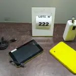 02 TABLETS CCE AMARELO E 01 BATERIA PORTATIL. (NO ESTADO, NÃO SABEMOS SE FUNCIONA. LEILÃO NÃO TEM GARANTIA E NEM DEVOLUÇÃO, SUJEITO A POSSÍVEIS AVARIAS VISÍVEIS/OCULTAS E/OU AUSÊNCIA DE COMPONENTES)