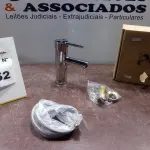 01 TORNEIRA MISTURADOR MARCA PRIZI COM ACESSÓRIOS. (NO ESTADO) ATENÇÃO! FAZER A VISITAÇÃO ANTES DE ARREMATAR, NÃO SABEMOS SE FUNCIONA, LEILÃO NÃO TEM GARANTIA E NEM DEVOLUÇÃO, SUJEITO A POSSÍVEIS AVARIAS VISÍVEIS/OCULTAS E/OU AUSÊNCIA DE COMPONENTES.