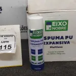 01 CAIXA COM 12 ESPUMAS PU EXPANSIVA DE 500ML CADA MARCA EIXO NOBRE. (NO ESTADO) ATENÇÃO! FAZER A VISITAÇÃO ANTES DE ARREMATAR, NÃO SABEMOS SE FUNCIONA, LEILÃO NÃO TEM GARANTIA E NEM DEVOLUÇÃO, SUJEITO A POSSÍVEIS AVARIAS VISÍVEIS/OCULTAS E/OU AUSÊNCIA DE COMPONENTES.