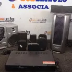 01 HOME THEATER MARCA PHILCO, 08 CAIXAS DE SOM, 01 AMPLIFICADOR E 01 APARELHO DE SOM COM 02 CAIXAS. (NO ESTADO) ATENÇÃO! FAZER A VISITAÇÃO ANTES DE ARREMATAR, NÃO SABEMOS SE FUNCIONA, LEILÃO NÃO TEM GARANTIA E NEM DEVOLUÇÃO, SUJEITO A POSSÍVEIS AVARIAS VISÍVEIS/OCULTAS E/OU AUSÊNCIA DE COMPONENTES.