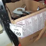 01 IRRIGADOR ORAL PORTÁTIL, 02 FERROS DE PASSAR MARCA ARNO E GRANDE QUANTIDADE DE PRATOS DE LOUÇA E CDS E DVDS DIVERSOS. (NO ESTADO) ATENÇÃO! FAZER A VISITAÇÃO ANTES DE ARREMATAR, NÃO SABEMOS SE FUNCIONA, LEILÃO NÃO TEM GARANTIA E NEM DEVOLUÇÃO, SUJEITO A POSSÍVEIS AVARIAS VISÍVEIS/OCULTAS E/OU AUSÊNCIA DE COMPONENTES.