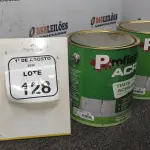 01 LATA DE TINTA ACRÍLICA DE 3,6L NA COR LUAR DO SERTÃO FOSCO MARCA PROFISSIONAL ACR. (NO ESTADO) ATENÇÃO! FAZER A VISITAÇÃO ANTES DE ARREMATAR, NÃO SABEMOS SE FUNCIONA, LEILÃO NÃO TEM GARANTIA E NEM DEVOLUÇÃO, SUJEITO A POSSÍVEIS AVARIAS VISÍVEIS/OCULTAS E/OU AUSÊNCIA DE COMPONENTES.