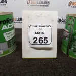 02 LATAS DE TINTA ACRÍLICA DE 3,6L NA COR LUAR DO SERTÃO FOSCO MARCA PROFISSIONAL ACR. (NO ESTADO) ATENÇÃO! FAZER A VISITAÇÃO ANTES DE ARREMATAR, NÃO SABEMOS SE FUNCIONA, LEILÃO NÃO TEM GARANTIA E NEM DEVOLUÇÃO, SUJEITO A POSSÍVEIS AVARIAS VISÍVEIS/OCULTAS E/OU AUSÊNCIA DE COMPONENTES.