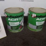 02 LATAS DE TINTA ACRÍLICA DE 3,6L NA COR LUAR DO SERTÃO FOSCO MARCA PROFISSIONAL ACR. (NO ESTADO) ATENÇÃO! FAZER A VISITAÇÃO ANTES DE ARREMATAR, NÃO SABEMOS SE FUNCIONA, LEILÃO NÃO TEM GARANTIA E NEM DEVOLUÇÃO, SUJEITO A POSSÍVEIS AVARIAS VISÍVEIS/OCULTAS E/OU AUSÊNCIA DE COMPONENTES.