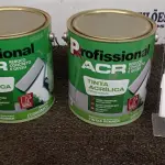 02 LATAS DE TINTA ACRÍLICA DE 3,6L NA COR LUAR DO SERTÃO FOSCO MARCA PROFISSIONAL ACR. (NO ESTADO) ATENÇÃO! FAZER A VISITAÇÃO ANTES DE ARREMATAR, NÃO SABEMOS SE FUNCIONA, LEILÃO NÃO TEM GARANTIA E NEM DEVOLUÇÃO, SUJEITO A POSSÍVEIS AVARIAS VISÍVEIS/OCULTAS E/OU AUSÊNCIA DE COMPONENTES.
