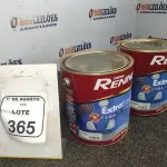02 ESMALTES SINTÉTICO INTERIOR/EXTERIOR NA COR BASE INTENSA ALTO BRILHO E BASE MÉDIA ALTO BRILHO DE 3,2L. (NO ESTADO) ATENÇÃO! FAZER A VISITAÇÃO ANTES DE ARREMATAR, NÃO SABEMOS SE FUNCIONA, LEILÃO NÃO TEM GARANTIA E NEM DEVOLUÇÃO, SUJEITO A POSSÍVEIS AVARIAS VISÍVEIS/OCULTAS E/OU AUSÊNCIA DE COMPONENTES.