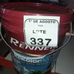 01 BALDE DE TINTA DE ACRÍLICA SUPER PREMIUM 16L NA COR BASE INTENSA SEMI BRILHO MARCA RENNER.  (NO ESTADO) ATENÇÃO! FAZER A VISITAÇÃO ANTES DE ARREMATAR, NÃO SABEMOS SE FUNCIONA, LEILÃO NÃO TEM GARANTIA E NEM DEVOLUÇÃO, SUJEITO A POSSÍVEIS AVARIAS VISÍVEIS/OCULTAS E/OU AUSÊNCIA DE COMPONENTES.