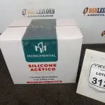 01 CAIXA COM 24 SILICONES ACÉTICO INCOLOR DE 240G CADA MARCA MONUMENTAL. (NO ESTADO) ATENÇÃO! FAZER A VISITAÇÃO ANTES DE ARREMATAR, NÃO SABEMOS SE FUNCIONA, LEILÃO NÃO TEM GARANTIA E NEM DEVOLUÇÃO, SUJEITO A POSSÍVEIS AVARIAS VISÍVEIS/OCULTAS E/OU AUSÊNCIA DE COMPONENTES.