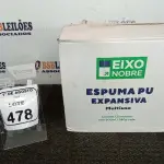 01 CAIXA COM 12 ESPUMAS PU EXPANSIVA DE 500ML CADA MARCA EIXO NOBRE. (NO ESTADO) ATENÇÃO! FAZER A VISITAÇÃO ANTES DE ARREMATAR, NÃO SABEMOS SE FUNCIONA, LEILÃO NÃO TEM GARANTIA E NEM DEVOLUÇÃO, SUJEITO A POSSÍVEIS AVARIAS VISÍVEIS/OCULTAS E/OU AUSÊNCIA DE COMPONENTES.