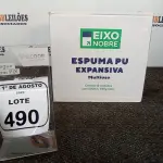01 CAIXA COM 12 ESPUMAS PU EXPANSIVA DE 500ML CADA MARCA EIXO NOBRE. (NO ESTADO) ATENÇÃO! FAZER A VISITAÇÃO ANTES DE ARREMATAR, NÃO SABEMOS SE FUNCIONA, LEILÃO NÃO TEM GARANTIA E NEM DEVOLUÇÃO, SUJEITO A POSSÍVEIS AVARIAS VISÍVEIS/OCULTAS E/OU AUSÊNCIA DE COMPONENTES.