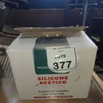 01 CAIXA COM 24 SILICONES ACÉTICO INCOLOR DE 240G CADA MARCA MONUMENTAL. (NO ESTADO) ATENÇÃO! FAZER A VISITAÇÃO ANTES DE ARREMATAR, NÃO SABEMOS SE FUNCIONA, LEILÃO NÃO TEM GARANTIA E NEM DEVOLUÇÃO, SUJEITO A POSSÍVEIS AVARIAS VISÍVEIS/OCULTAS E/OU AUSÊNCIA DE COMPONENTES.