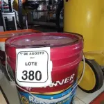 01 BALDE DE TINTA DE ACRÍLICA SUPER PREMIUM 16L NA COR BASE MÉDIA SEMI BRILHO MARCA RENNER.  (NO ESTADO) ATENÇÃO! FAZER A VISITAÇÃO ANTES DE ARREMATAR, NÃO SABEMOS SE FUNCIONA, LEILÃO NÃO TEM GARANTIA E NEM DEVOLUÇÃO, SUJEITO A POSSÍVEIS AVARIAS VISÍVEIS/OCULTAS E/OU AUSÊNCIA DE COMPONENTES.