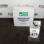01 CAIXA COM 12 ESPUMAS PU EXPANSIVA DE 500ML CADA MARCA EIXO NOBRE. (NO ESTADO) ATENÇÃO! FAZER A VISITAÇÃO ANTES DE ARREMATAR, NÃO SABEMOS SE FUNCIONA, LEILÃO NÃO TEM GARANTIA E NEM DEVOLUÇÃO, SUJEITO A POSSÍVEIS AVARIAS VISÍVEIS/OCULTAS E/OU AUSÊNCIA DE COMPONENTES.
