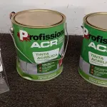 02 LATAS DE TINTA ACRÍLICA DE 3,6L NA COR LUAR DO SERTÃO FOSCO MARCA PROFISSIONAL ACR. (NO ESTADO) ATENÇÃO! FAZER A VISITAÇÃO ANTES DE ARREMATAR, NÃO SABEMOS SE FUNCIONA, LEILÃO NÃO TEM GARANTIA E NEM DEVOLUÇÃO, SUJEITO A POSSÍVEIS AVARIAS VISÍVEIS/OCULTAS E/OU AUSÊNCIA DE COMPONENTES.