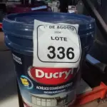 01 BALDE DE TINTA ACRÍLICA NA COR ROSA NUDE DE 18L MARCA DUCRYL. (NO ESTADO) ATENÇÃO! FAZER A VISITAÇÃO ANTES DE ARREMATAR, NÃO SABEMOS SE FUNCIONA, LEILÃO NÃO TEM GARANTIA E NEM DEVOLUÇÃO, SUJEITO A POSSÍVEIS AVARIAS VISÍVEIS/OCULTAS E/OU AUSÊNCIA DE COMPONENTES.