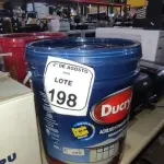 01 BALDE DE TINTA ACRÍLICA STANDARD FOSCO DE 18L NA COR CÉU DE VERÃO FOSCO MARCA DUCRYL. (NO ESTADO) ATENÇÃO! FAZER A VISITAÇÃO ANTES DE ARREMATAR, NÃO SABEMOS SE FUNCIONA, LEILÃO NÃO TEM GARANTIA E NEM DEVOLUÇÃO, SUJEITO A POSSÍVEIS AVARIAS VISÍVEIS/OCULTAS E/OU AUSÊNCIA DE COMPONENTES.