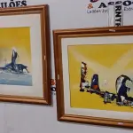 02 QUADROS DE PINTURA DECORATIVO. (NO ESTADO) ATENÇÃO! FAZER A VISITAÇÃO ANTES DE ARREMATAR, NÃO SABEMOS SE FUNCIONA, LEILÃO NÃO TEM GARANTIA E NEM DEVOLUÇÃO, SUJEITO A POSSÍVEIS AVARIAS VISÍVEIS/OCULTAS E/OU AUSÊNCIA DE COMPONENTES.