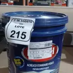 01 BALDE DE TINTA ACRÍLICA STANDARD FOSCO DE 18L NA COR CHOCOLATE FOSCO MARCA DUCRYL. (NO ESTADO) ATENÇÃO! FAZER A VISITAÇÃO ANTES DE ARREMATAR, NÃO SABEMOS SE FUNCIONA, LEILÃO NÃO TEM GARANTIA E NEM DEVOLUÇÃO, SUJEITO A POSSÍVEIS AVARIAS VISÍVEIS/OCULTAS E/OU AUSÊNCIA DE COMPONENTES.