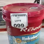 01 BALDE DE TINTA ACRÍLICA SUPER PREMIUM NA COR BASE INTENSA SEMIBRILHO DE 16L MARCA RENNER. (NO ESTADO) ATENÇÃO! FAZER A VISITAÇÃO ANTES DE ARREMATAR, NÃO SABEMOS SE FUNCIONA, LEILÃO NÃO TEM GARANTIA E NEM DEVOLUÇÃO, SUJEITO A POSSÍVEIS AVARIAS VISÍVEIS/OCULTAS E/OU AUSÊNCIA DE COMPONENTES.