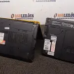 02 NOTEBOOKS PARA RETIRADA DE PEÇAS. (NO ESTADO) ATENÇÃO! FAZER A VISITAÇÃO ANTES DE ARREMATAR, NÃO SABEMOS SE FUNCIONA, LEILÃO NÃO TEM GARANTIA E NEM DEVOLUÇÃO, SUJEITO A POSSÍVEIS AVARIAS VISÍVEIS/OCULTAS E/OU AUSÊNCIA DE COMPONENTES.