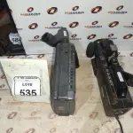 02 FILMADORAS ANTIGAS MARCAS SHARP E NATIONAL. (NO ESTADO) ATENÇÃO! FAZER A VISITAÇÃO ANTES DE ARREMATAR, NÃO SABEMOS SE FUNCIONA, LEILÃO NÃO TEM GARANTIA E NEM DEVOLUÇÃO, SUJEITO A POSSÍVEIS AVARIAS VISÍVEIS/OCULTAS E/OU AUSÊNCIA DE COMPONENTES.
