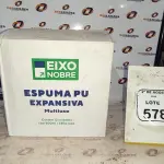 12 UNIDADES DE ESPUMA PU EXPANSIVA MULTIUSO DE 500ML CADA MARCA EIXO NOBRE. (NO ESTADO) ATENÇÃO! FAZER A VISITAÇÃO ANTES DE ARREMATAR, NÃO SABEMOS SE FUNCIONA, LEILÃO NÃO TEM GARANTIA E NEM DEVOLUÇÃO, SUJEITO A POSSÍVEIS AVARIAS VISÍVEIS/OCULTAS E/OU AUSÊNCIA DE COMPONENTES.