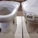 02 VASOS SANITÁRIOS. (NO ESTADO) ATENÇÃO! FAZER A VISITAÇÃO ANTES DE ARREMATAR, NÃO SABEMOS SE FUNCIONA, LEILÃO NÃO TEM GARANTIA E NEM DEVOLUÇÃO, SUJEITO A POSSÍVEIS AVARIAS VISÍVEIS/OCULTAS E/OU AUSÊNCIA DE COMPONENTES.