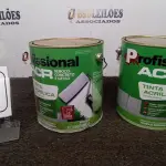 02 LATAS DE TINTA ACRÍLICA DE 3,6L NA COR LUAR DO SERTÃO MARCA PROFISSIONAL ACR. (NO ESTADO) ATENÇÃO! FAZER A VISITAÇÃO ANTES DE ARREMATAR, NÃO SABEMOS SE FUNCIONA, LEILÃO NÃO TEM GARANTIA E NEM DEVOLUÇÃO, SUJEITO A POSSÍVEIS AVARIAS VISÍVEIS/OCULTAS E/OU AUSÊNCIA DE COMPONENTES.