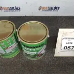 02 LATAS DE TINTA ACRÍLICA DE 3,6L NA COR LUAR DO SERTÃO MARCA PROFISSIONAL ACR. (NO ESTADO) ATENÇÃO! FAZER A VISITAÇÃO ANTES DE ARREMATAR, NÃO SABEMOS SE FUNCIONA, LEILÃO NÃO TEM GARANTIA E NEM DEVOLUÇÃO, SUJEITO A POSSÍVEIS AVARIAS VISÍVEIS/OCULTAS E/OU AUSÊNCIA DE COMPONENTES.
