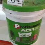 01 BALDE DE TINTA ACRÍLICA NA COR PÊSSEGO FOSCO DE 18L MARCA PROFISSIONAL ACR. (NO ESTADO) ATENÇÃO! FAZER A VISITAÇÃO ANTES DE ARREMATAR, NÃO SABEMOS SE FUNCIONA, LEILÃO NÃO TEM GARANTIA E NEM DEVOLUÇÃO, SUJEITO A POSSÍVEIS AVARIAS VISÍVEIS/OCULTAS E/OU AUSÊNCIA DE COMPONENTES.