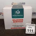 12 UNIDADES DE SILICONE ACÉTICO INCOLOR DE 240G CADA MARCA MONUMENTAL. (NO ESTADO) ATENÇÃO! FAZER A VISITAÇÃO ANTES DE ARREMATAR, NÃO SABEMOS SE FUNCIONA, LEILÃO NÃO TEM GARANTIA E NEM DEVOLUÇÃO, SUJEITO A POSSÍVEIS AVARIAS VISÍVEIS/OCULTAS E/OU AUSÊNCIA DE COMPONENTES.