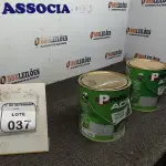 02 LATAS DE TINTA ACRÍLICA DE 3,6L NA COR LUAR DO SERTÃO MARCA PROFISSIONAL ACR. (NO ESTADO) ATENÇÃO! FAZER A VISITAÇÃO ANTES DE ARREMATAR, NÃO SABEMOS SE FUNCIONA, LEILÃO NÃO TEM GARANTIA E NEM DEVOLUÇÃO, SUJEITO A POSSÍVEIS AVARIAS VISÍVEIS/OCULTAS E/OU AUSÊNCIA DE COMPONENTES.