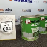 02 LATAS DE TINTA ACRÍLICA DE 3,6L NA COR LUAR DO SERTÃO MARCA PROFISSIONAL ACR. (NO ESTADO) ATENÇÃO! FAZER A VISITAÇÃO ANTES DE ARREMATAR, NÃO SABEMOS SE FUNCIONA, LEILÃO NÃO TEM GARANTIA E NEM DEVOLUÇÃO, SUJEITO A POSSÍVEIS AVARIAS VISÍVEIS/OCULTAS E/OU AUSÊNCIA DE COMPONENTES.