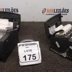 02 IMPRESSORAS TÉRMICAS. (NO ESTADO) ATENÇÃO! FAZER A VISITAÇÃO ANTES DE ARREMATAR, NÃO SABEMOS SE FUNCIONA, LEILÃO NÃO TEM GARANTIA E NEM DEVOLUÇÃO, SUJEITO A POSSÍVEIS AVARIAS VISÍVEIS/OCULTAS E/OU AUSÊNCIA DE COMPONENTES.