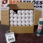 12 UNIDADES DE SILICONE ACÉTICO INCOLOR DE 240G CADA MARCA MONUMENTAL. (NO ESTADO) ATENÇÃO! FAZER A VISITAÇÃO ANTES DE ARREMATAR, NÃO SABEMOS SE FUNCIONA, LEILÃO NÃO TEM GARANTIA E NEM DEVOLUÇÃO, SUJEITO A POSSÍVEIS AVARIAS VISÍVEIS/OCULTAS E/OU AUSÊNCIA DE COMPONENTES.