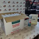 12 UNIDADES DE SILICONE ACÉTICO INCOLOR DE 240G CADA MARCA MONUMENTAL. (NO ESTADO) ATENÇÃO! FAZER A VISITAÇÃO ANTES DE ARREMATAR, NÃO SABEMOS SE FUNCIONA, LEILÃO NÃO TEM GARANTIA E NEM DEVOLUÇÃO, SUJEITO A POSSÍVEIS AVARIAS VISÍVEIS/OCULTAS E/OU AUSÊNCIA DE COMPONENTES.
