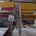 06 CADEIRAS INFANTIS NAS CORES AMARELA E VERMELHA. (NO ESTADO) ATENÇÃO! FAZER A VISITAÇÃO ANTES DE ARREMATAR, NÃO SABEMOS SE FUNCIONA, LEILÃO NÃO TEM GARANTIA E NEM DEVOLUÇÃO, SUJEITO A POSSÍVEIS AVARIAS VISÍVEIS/OCULTAS E/OU AUSÊNCIA DE COMPONENTES.