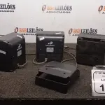 01 DETECTOR DE CÉDULAS FALSAS E 04 LEITORES DE CÓDIGO DE BARRAS. (NO ESTADO) ATENÇÃO! FAZER A VISITAÇÃO ANTES DE ARREMATAR, NÃO SABEMOS SE FUNCIONA, LEILÃO NÃO TEM GARANTIA E NEM DEVOLUÇÃO, SUJEITO A POSSÍVEIS AVARIAS VISÍVEIS/OCULTAS E/OU AUSÊNCIA DE COMPONENTES.