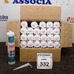 12 UNIDADES DE SILICONE ACÉTICO INCOLOR DE 240G CADA MARCA MONUMENTAL. (NO ESTADO) ATENÇÃO! FAZER A VISITAÇÃO ANTES DE ARREMATAR, NÃO SABEMOS SE FUNCIONA, LEILÃO NÃO TEM GARANTIA E NEM DEVOLUÇÃO, SUJEITO A POSSÍVEIS AVARIAS VISÍVEIS/OCULTAS E/OU AUSÊNCIA DE COMPONENTES.