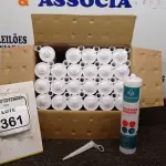 12 UNIDADES DE SILICONE ACÉTICO INCOLOR DE 240G CADA MARCA MONUMENTAL. (NO ESTADO) ATENÇÃO! FAZER A VISITAÇÃO ANTES DE ARREMATAR, NÃO SABEMOS SE FUNCIONA, LEILÃO NÃO TEM GARANTIA E NEM DEVOLUÇÃO, SUJEITO A POSSÍVEIS AVARIAS VISÍVEIS/OCULTAS E/OU AUSÊNCIA DE COMPONENTES.